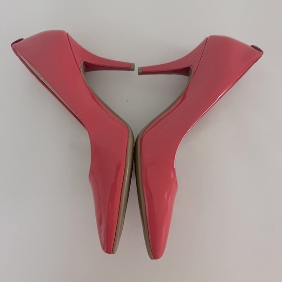 MICHAEL Michael Kors MK- Flex Coral Reef Red Patent Leather Mid Heel Pumps 6.5 - Picture 8 of 10